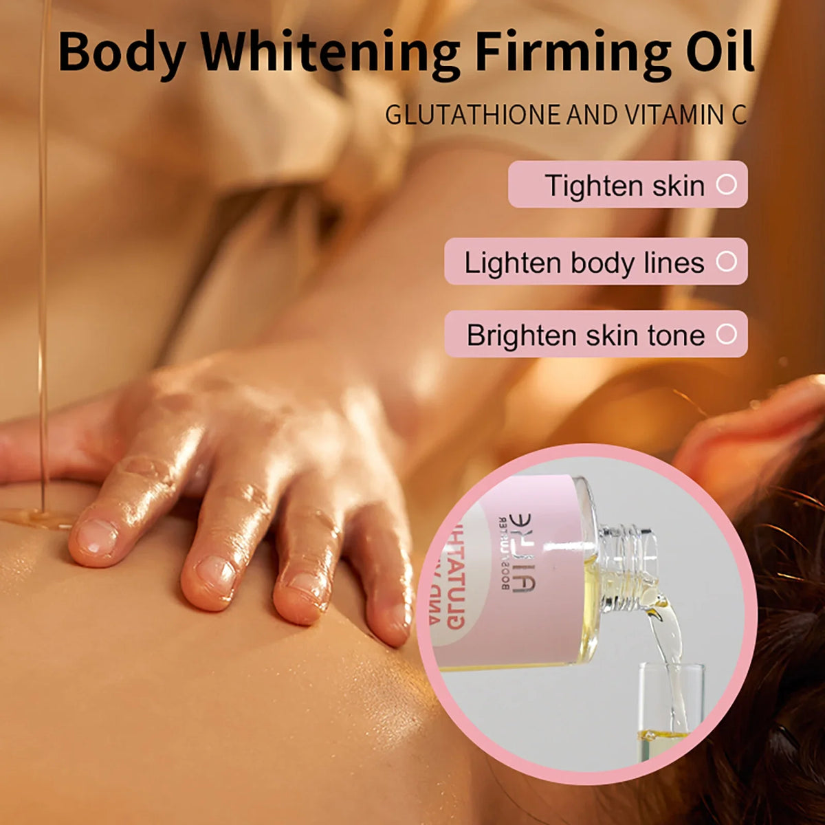 AILKE Vitamin C & Glutathione Brightening Body Oil 250ml