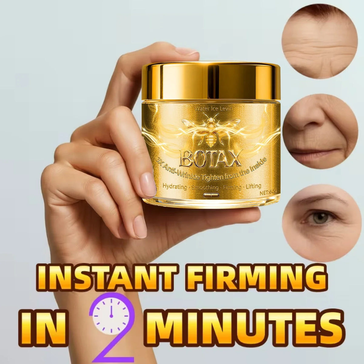Bee Venom Anti-Aging Face Cream – Hyaluronic Acid & Retinol