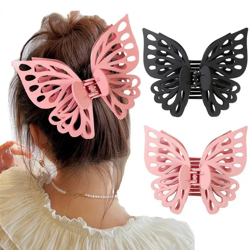 Large Hollow Butterfly Hair Claw Clip – Korean Fairy Style