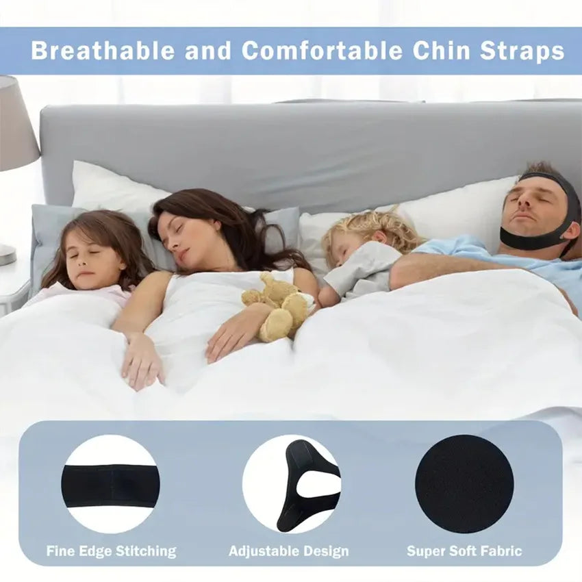 Adjustable Anti-Snoring Chin Strap for Men & Women | Sleep Aid