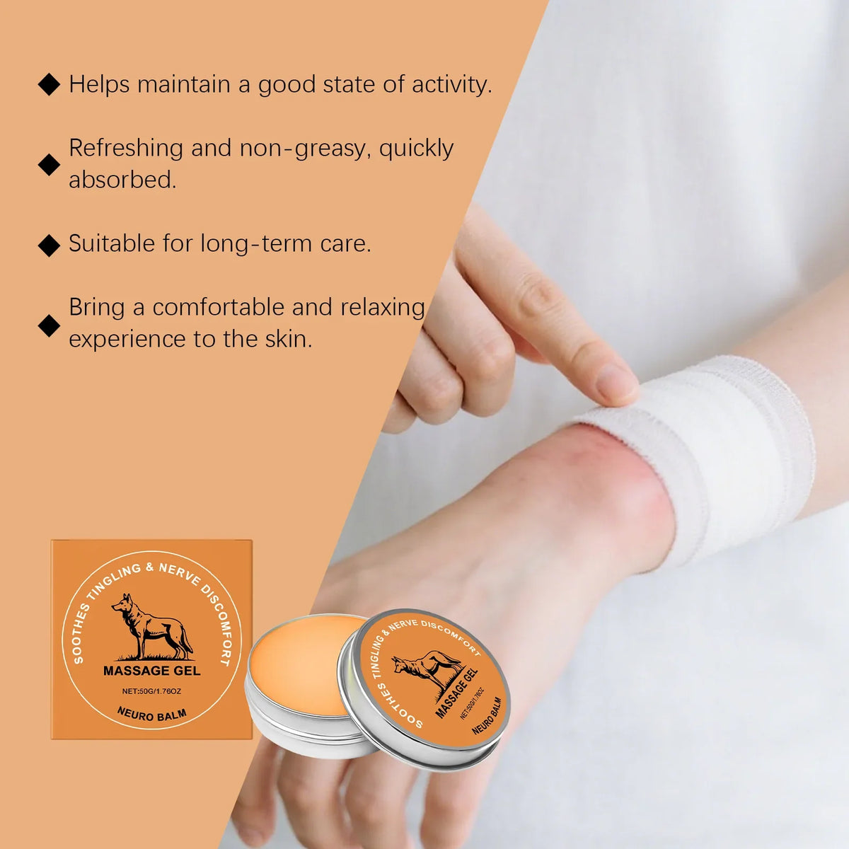 Herbal Joint Care Balm – Lavender & Ginger Massage Cream 50g