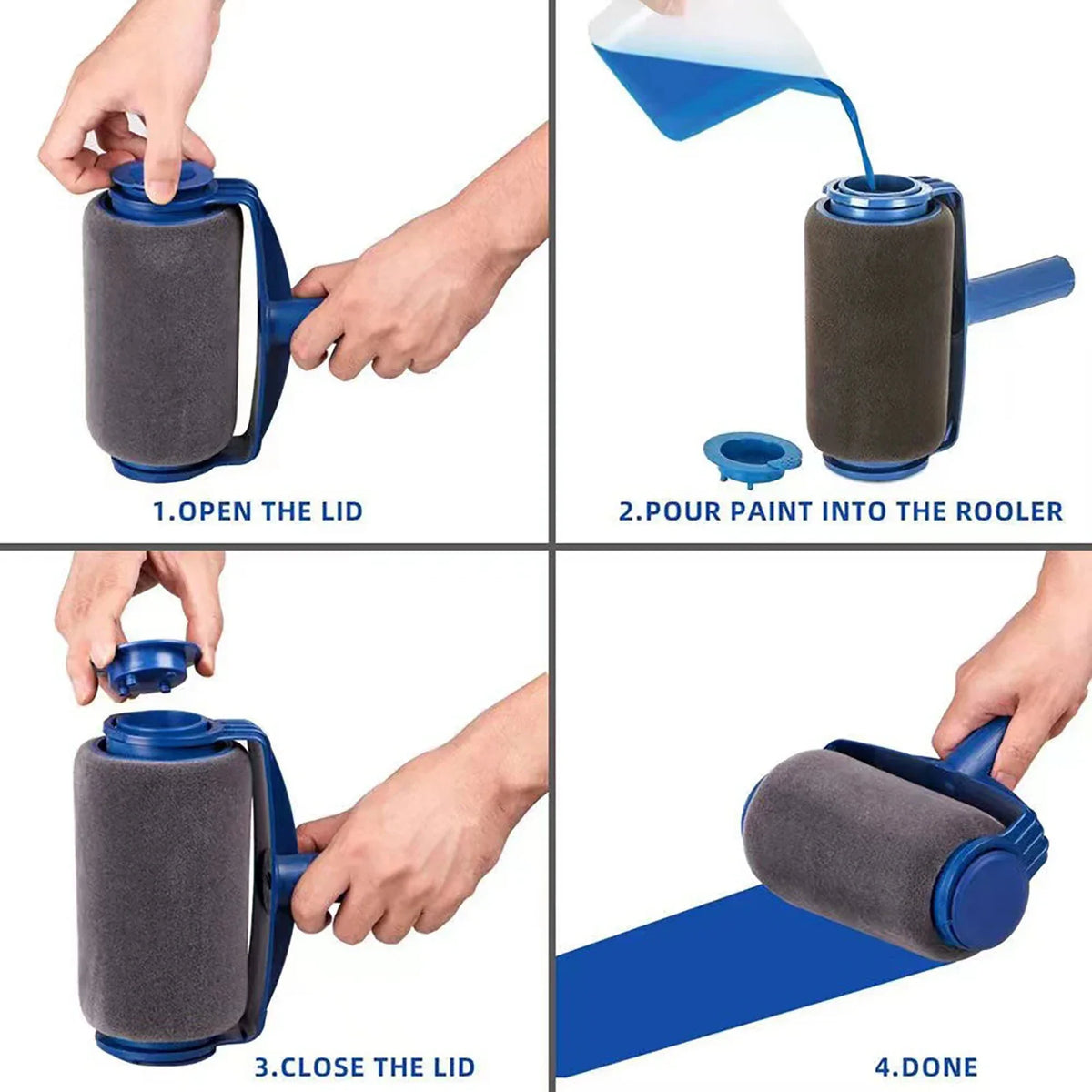 Corner Paint Brush Roller Kit – Foam & Triangle Brushes