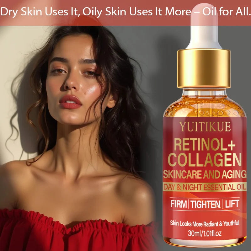 Retinol Collagen Face Oil – Firm, Lift & Brighten Skin