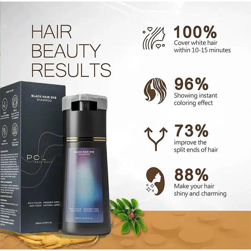 3-in-1 Hair Dye Shampoo – Color, Nourish & Oil Control