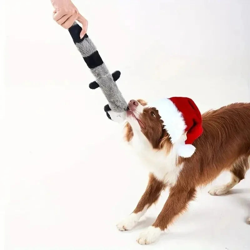 Plush Squeaky Dog Toy – Bite-Resistant Fleece Chew Toy