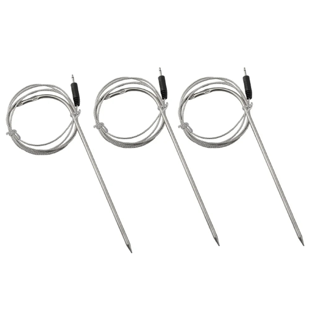3-Pack BBQ Meat Thermometer Probes – DC2.5 Replacement Sensors