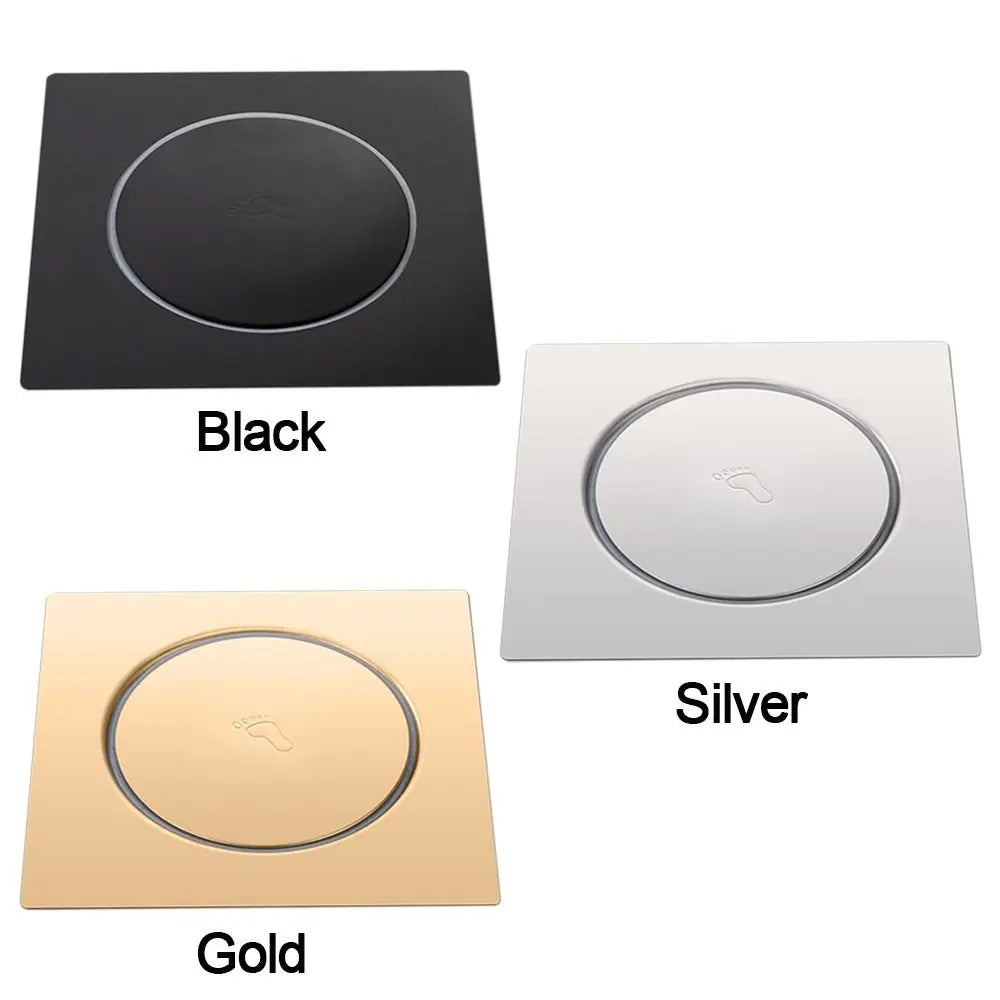 Creative Stainless Steel Press-type Floor Drain Pedal Square Sewer