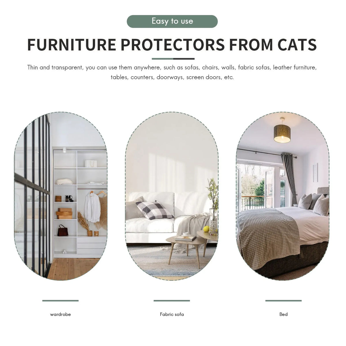 A36T- Cat Scratcher Scratch Deterrent Tape Repellent Furniture Couch