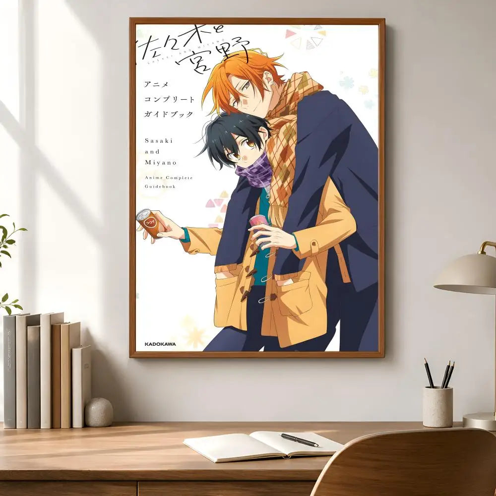 Sasaki and Miyano Anime Poster – Waterproof Peel-and-Stick PVC