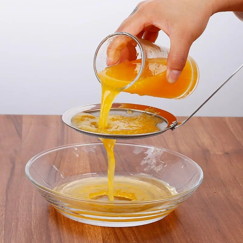304 Stainless Steel Skimmer Spoon – Fine Mesh Oil Strainer