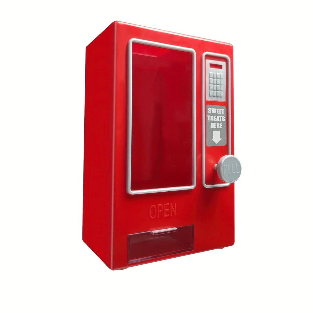 Mini Rainbow Candy Dispenser Machine – Fun Kids' Toy & Storage