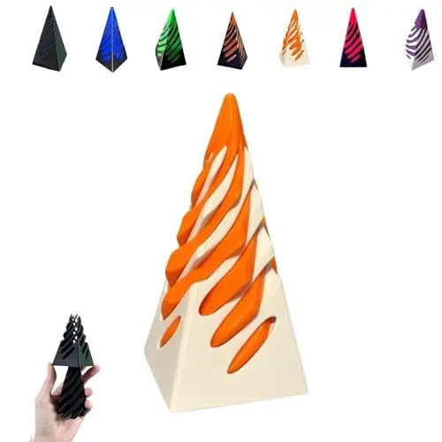Impossible Pyramid Passthrough Sculpture 3D Optical Illusion Art Decor