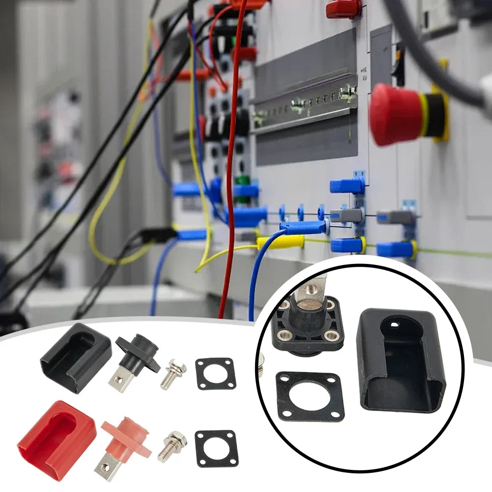 200A All-Copper Battery Terminal Posts Red & Black 2-Pack