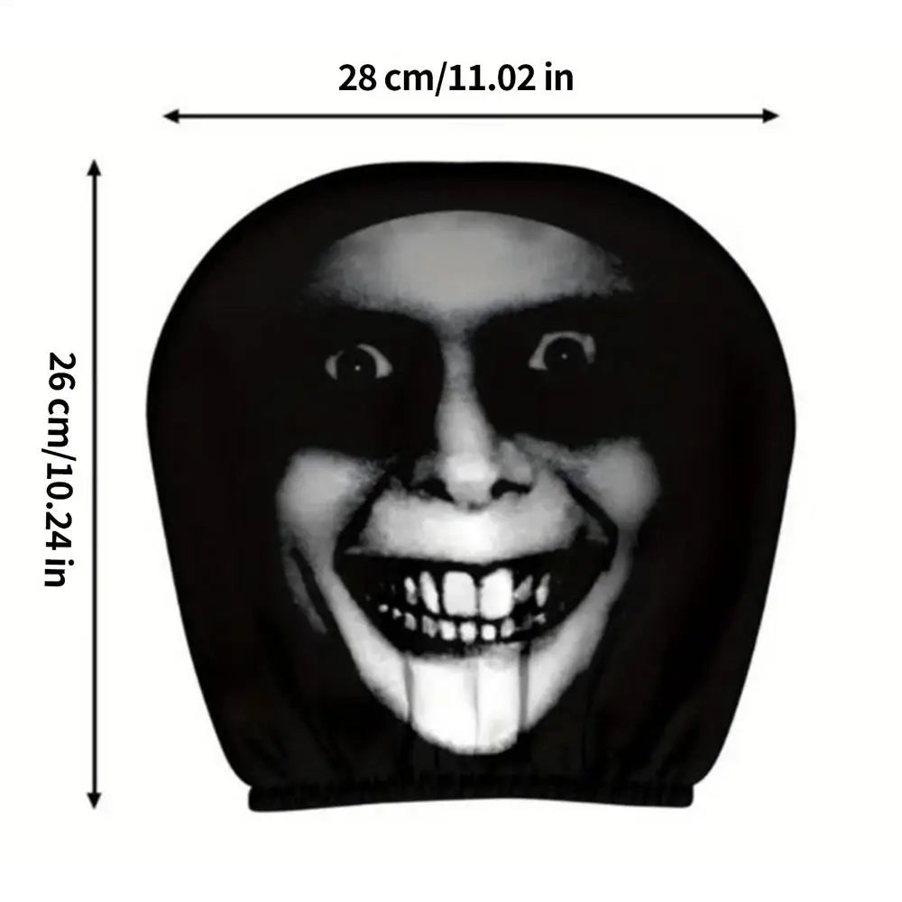Car Head Rest Covers Halloween Seat Protector Funny Vehicle
