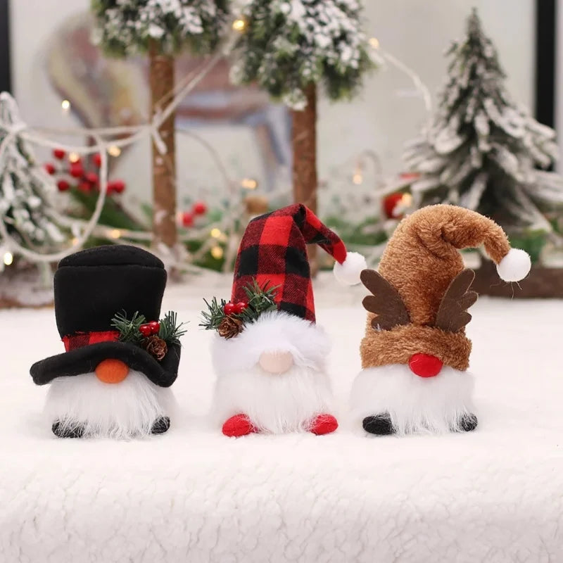 Christmas LED Gnome Plush Doll Pendant | Xmas Tree Ornament