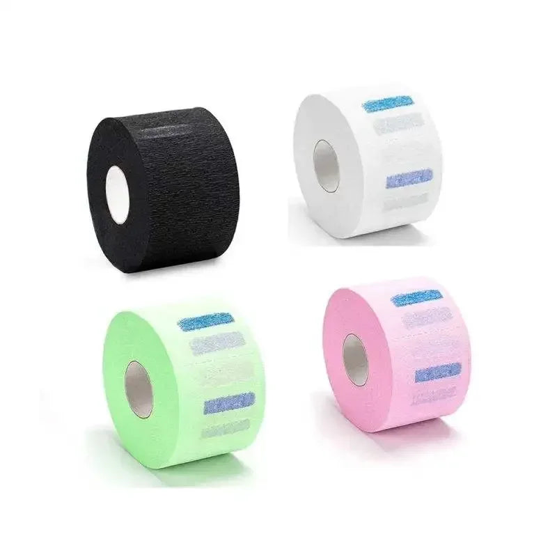 100-Piece Disposable Barber Neck Strips Roll | Salon Neck Paper