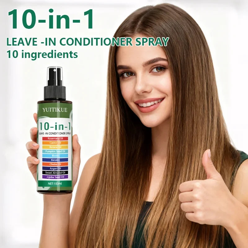YUITIKUE 10-in-1 Leave-In Hair Treatment – Rosemary & Argan Oil