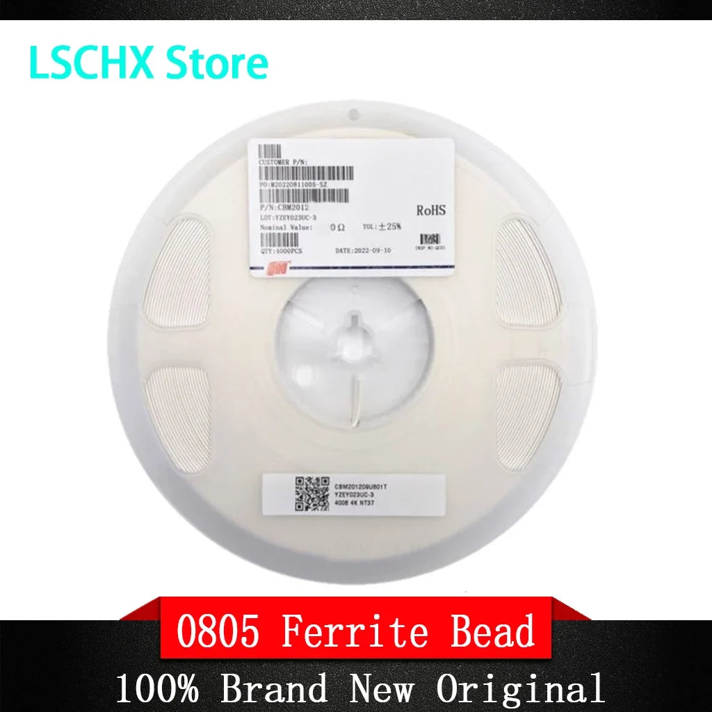 0805 Multilayer Chip Ferrite Beads 100MHz 2A–6A | 4000pcs Reel