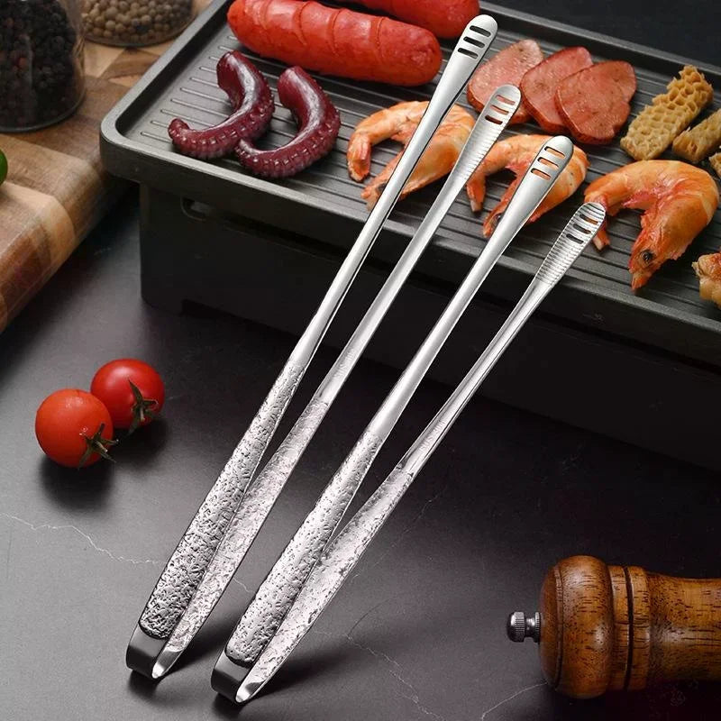 Stainless Steel BBQ & Kitchen Tongs – Reusable Cooking Tongs