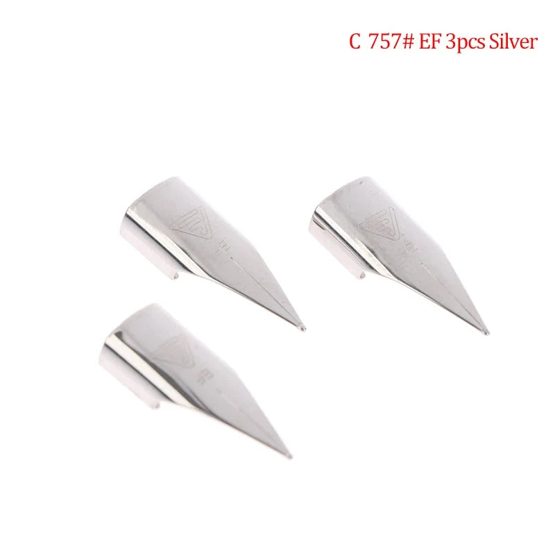 3-Pack 757 Fountain Pen Nibs – EF, F & M Tips | Art & Writing
