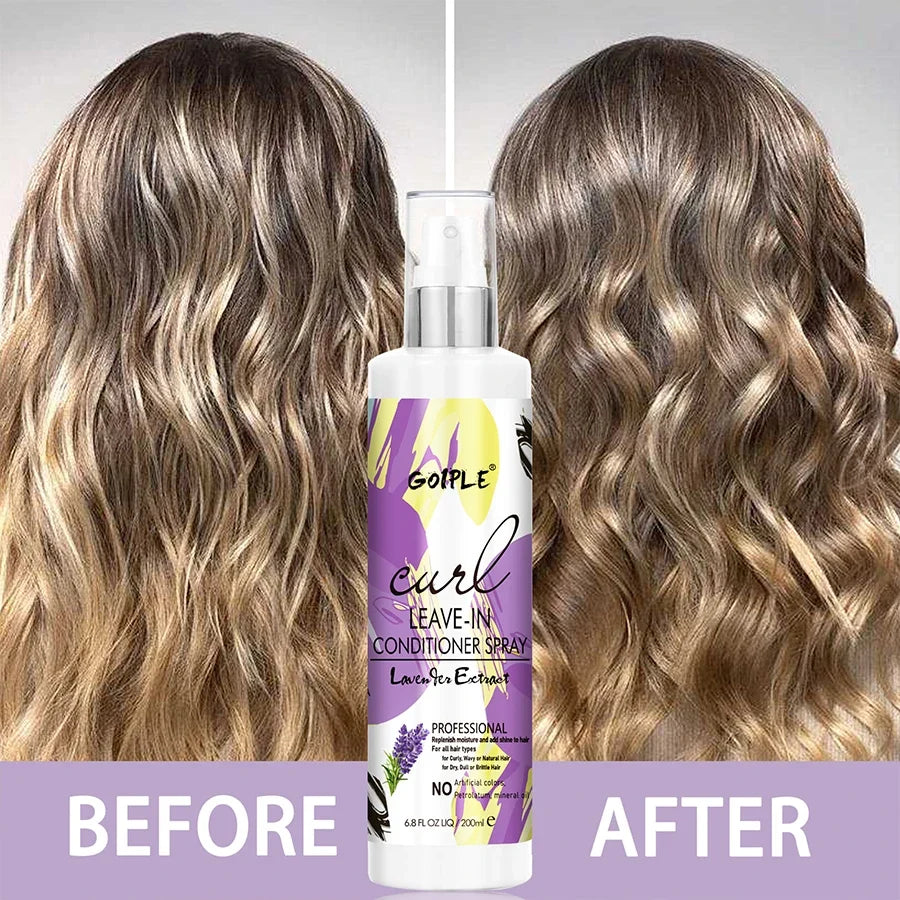 Curl Leave-In Conditioner Spray 200ml – Anti-Frizz 2A–4C Hair