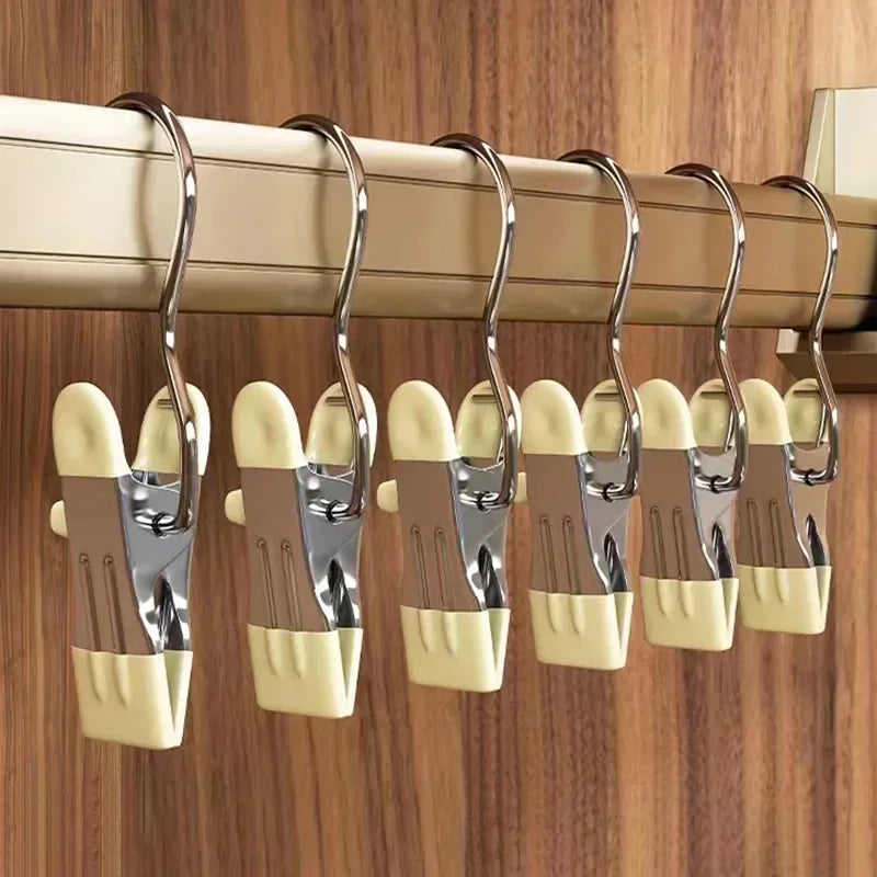 Stainless Steel Clothes Clips | Wardrobe & Laundry Organizer