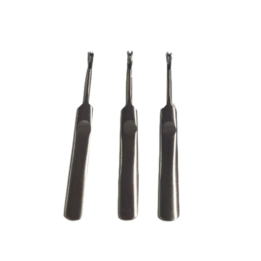 3-Piece Leather Groover Set – U & V Shape Manual Slotting Tools