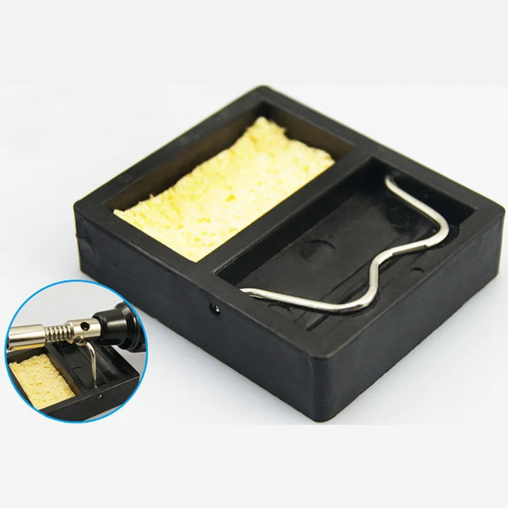 Mini Soldering Iron Stand Holder Welding Solder Clean Sponge BGA
