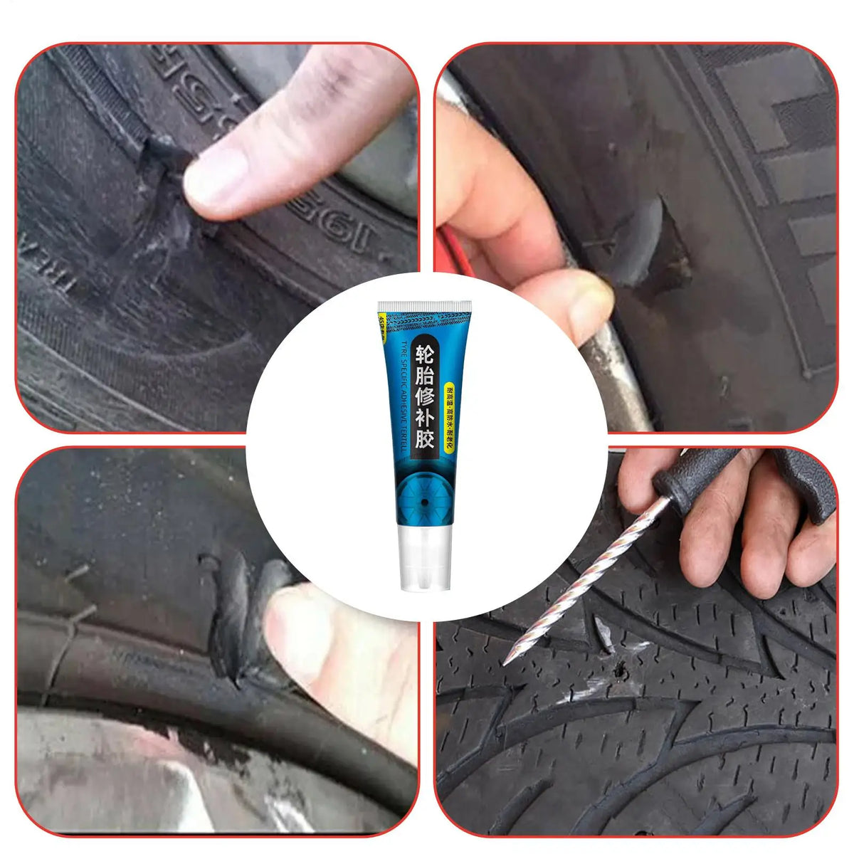 Car Tire Repair Glue 60ml | Strong Adhesive Sidewall Sealant