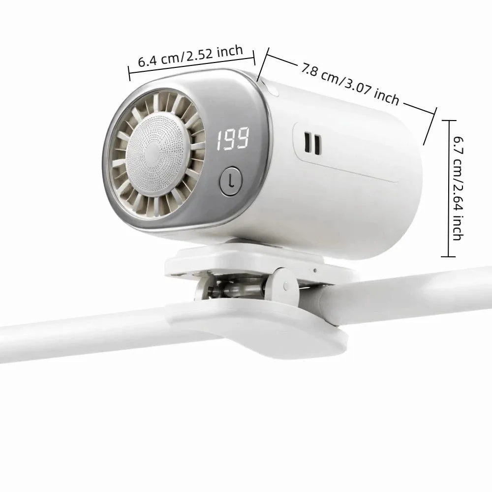 199-Speed Mini Portable Clip Fan – Baby Stroller & Desk