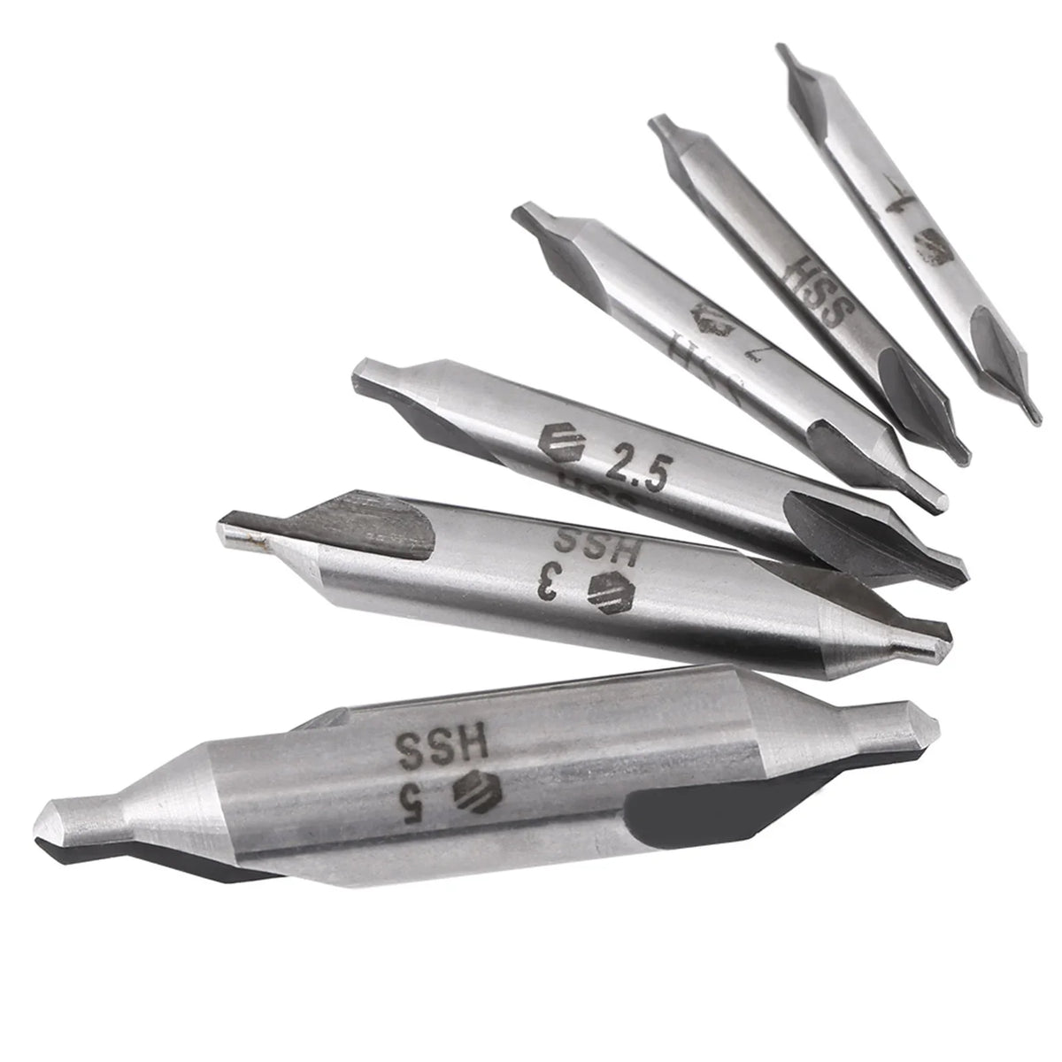 1 2 3 Mm 60 Degree HSS Center Drill Bits Centering Drills