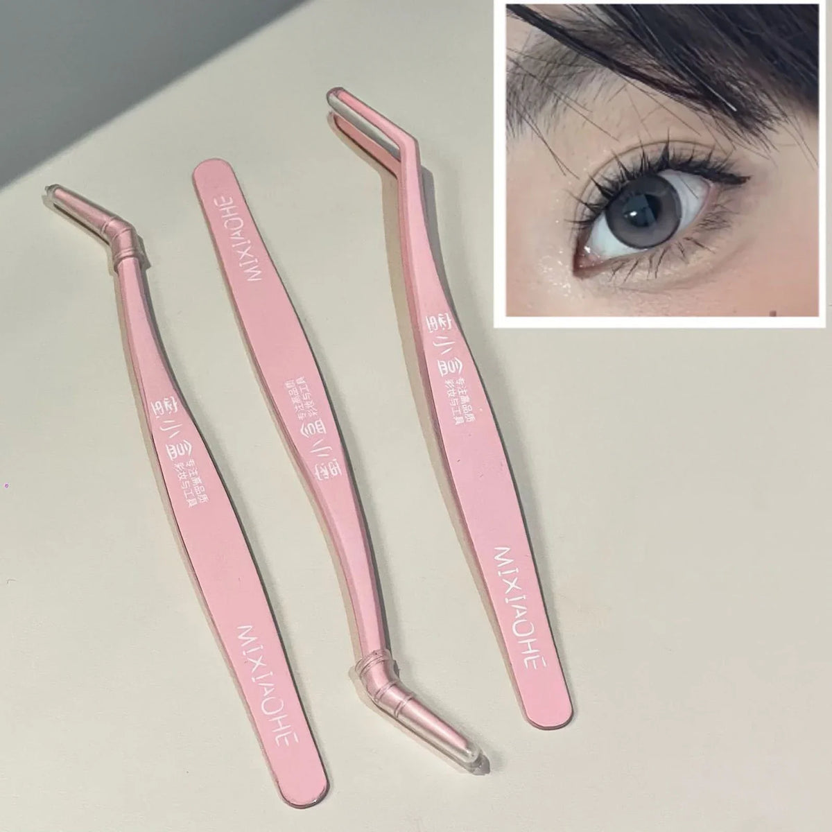 Pink Lash Extension Tweezers | Non-Stick Stainless Steel