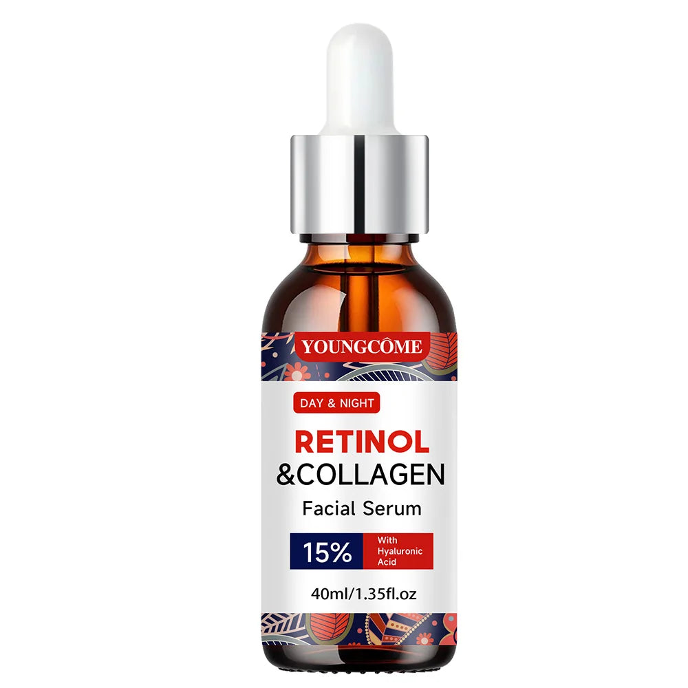 Retinol Collagen Facial Serum Hyaluronic Acid Daily Hydrating Skin