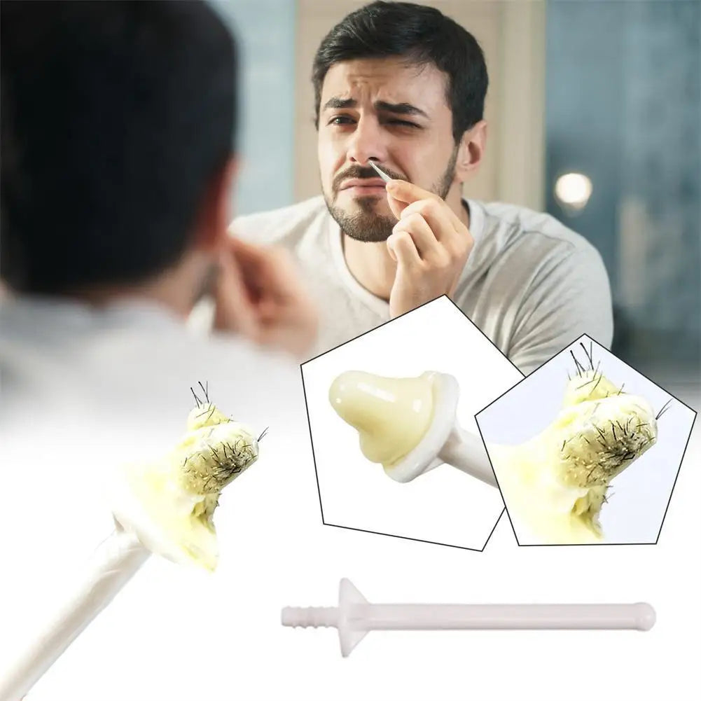 2-in-1 Beeswax Nose Hair Removal Wax Stick Kit – 10 Pcs