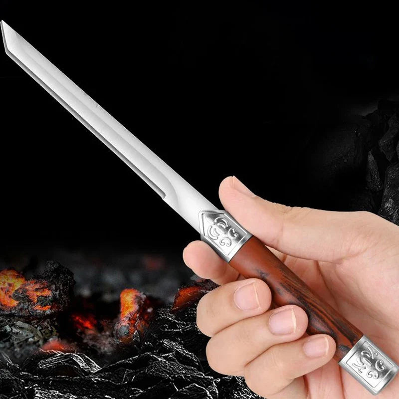 PLYS Stainless Steel Outdoor Knife – BBQ, Steak & Fruit Blade