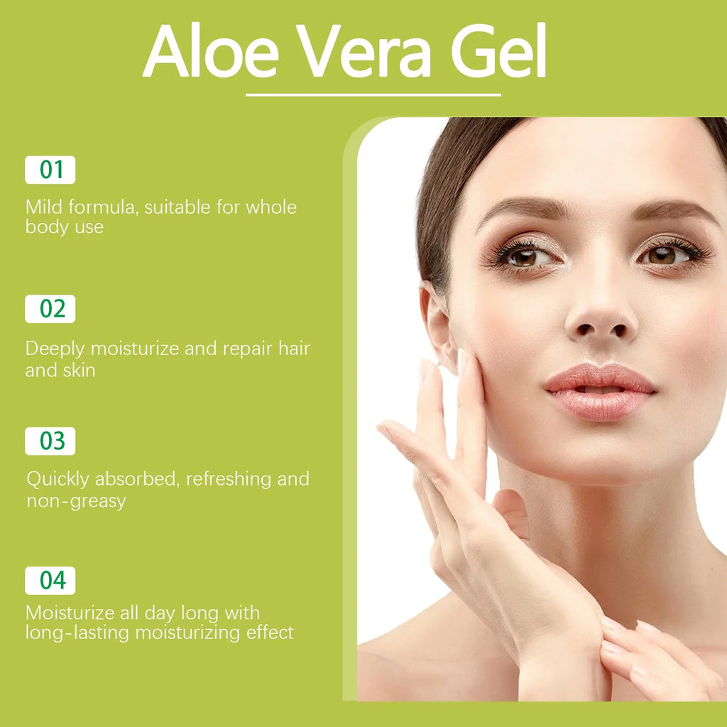 OceAura Aloe Vera Gel – Moisturize, Soothe & Acne Relief 100ml