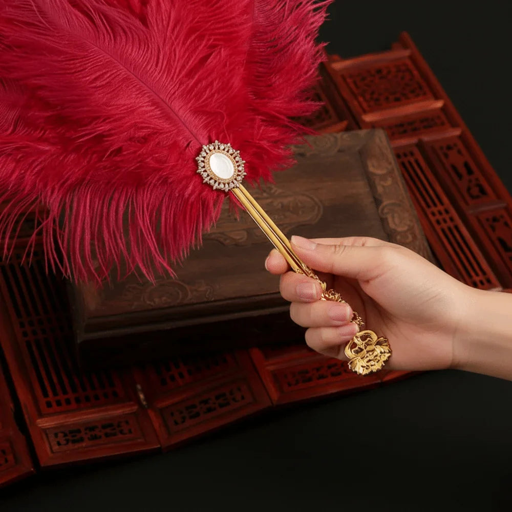 Feather Fan Dance Prop | Cosplay, Cheongsam & Stage Performance