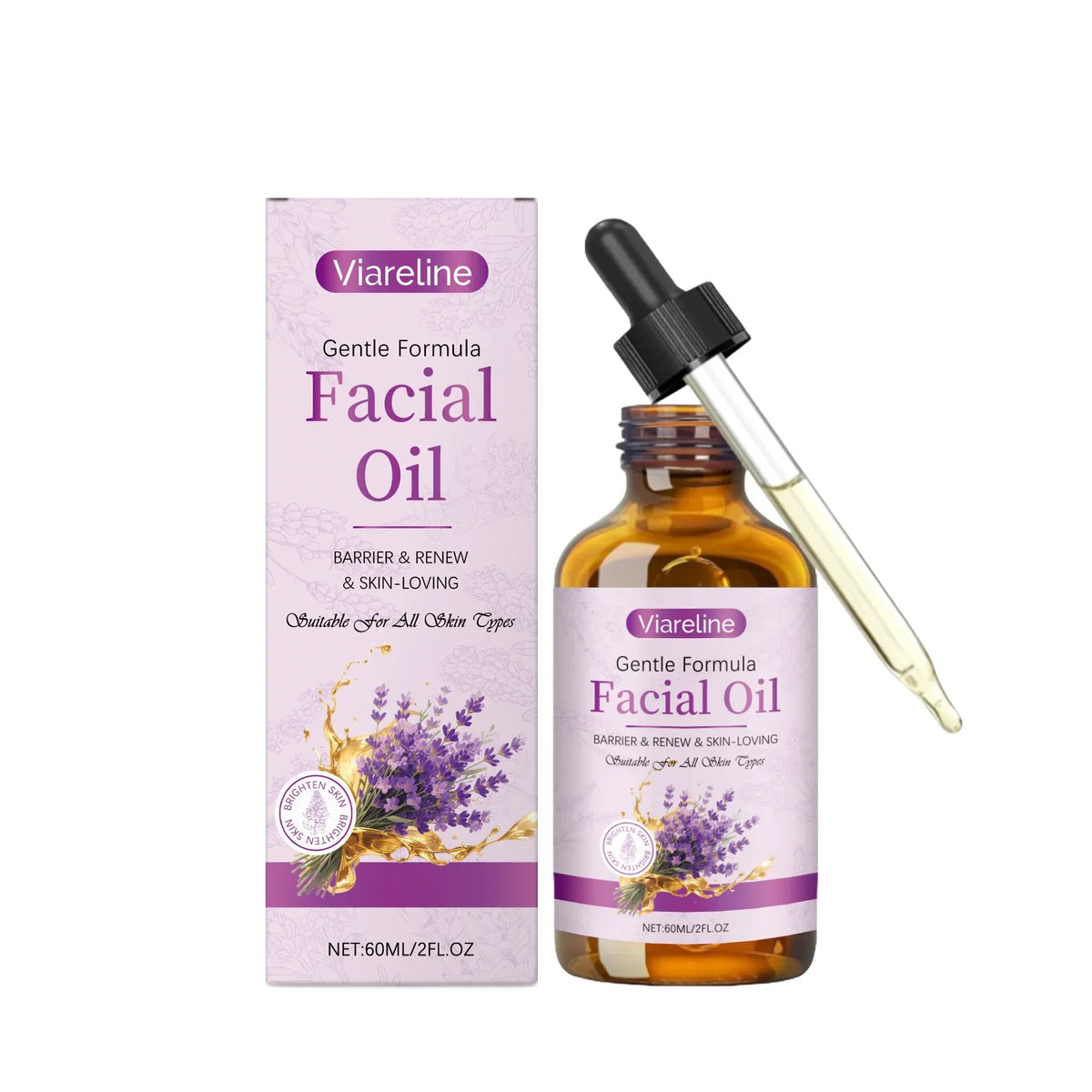 Viareline Lavender Facial Oil – Moisturizing & Radiance Boost