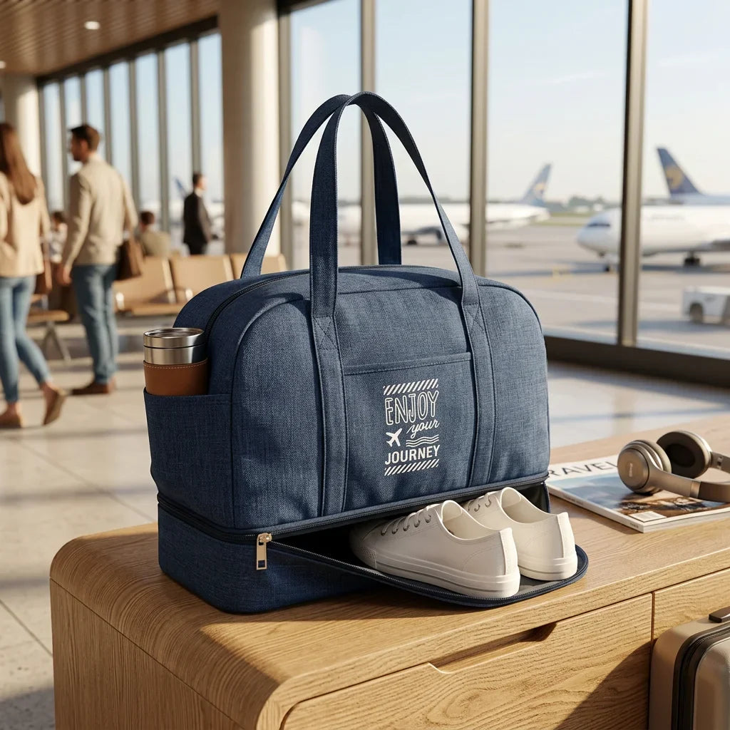 Men's Waterproof Oxford Travel Bag | Large Capacity Double Layer