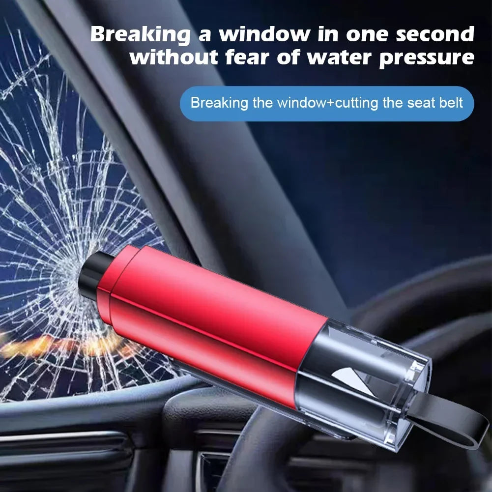 2-in-1 Car Emergency Glass Breaker & Seat Belt Cutter Tool