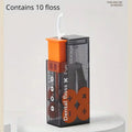 Pop-Up Dental Floss Dispenser Box with 10 Floss Picks