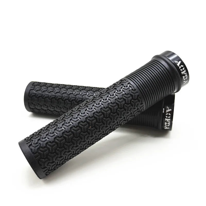 MTB Lock-On Handlebar Grips – Anti-Slip Rubber | Axl Bike Grips