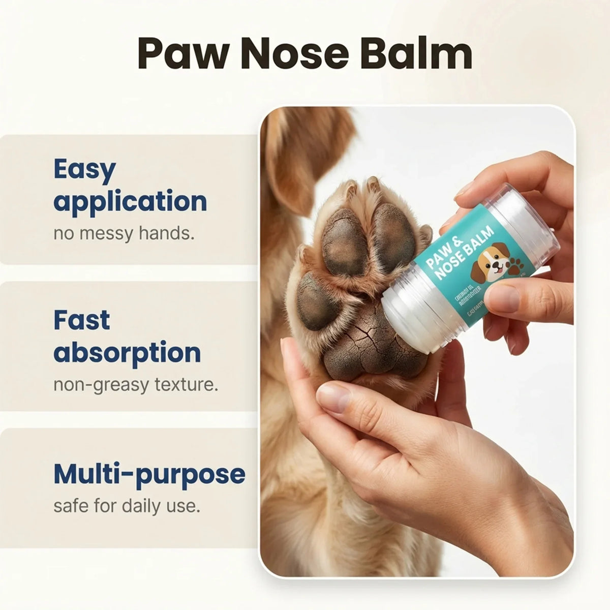 Pet Nose & Paw Moisturizing Cream for Dogs & Cats