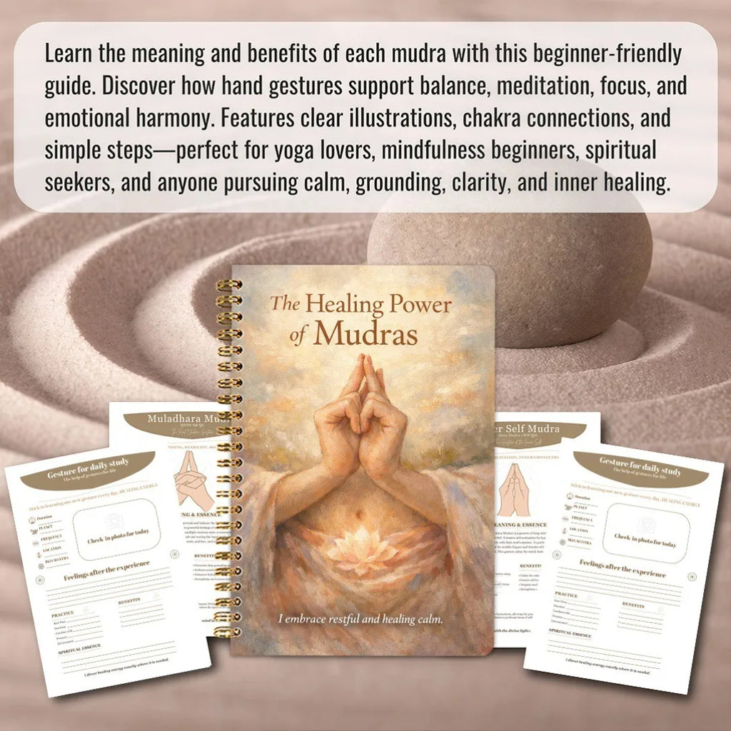 Healing Power Mudras Hand Yoga Notebook Health Fitness Diet Lifestyle