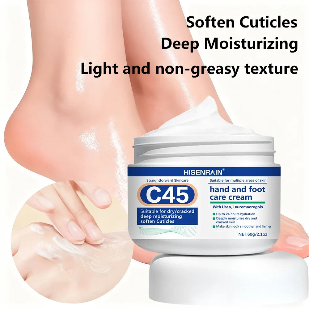 HISENRAIN Coconut Oil Hand & Foot Cream – 24H Deep Moisturizing