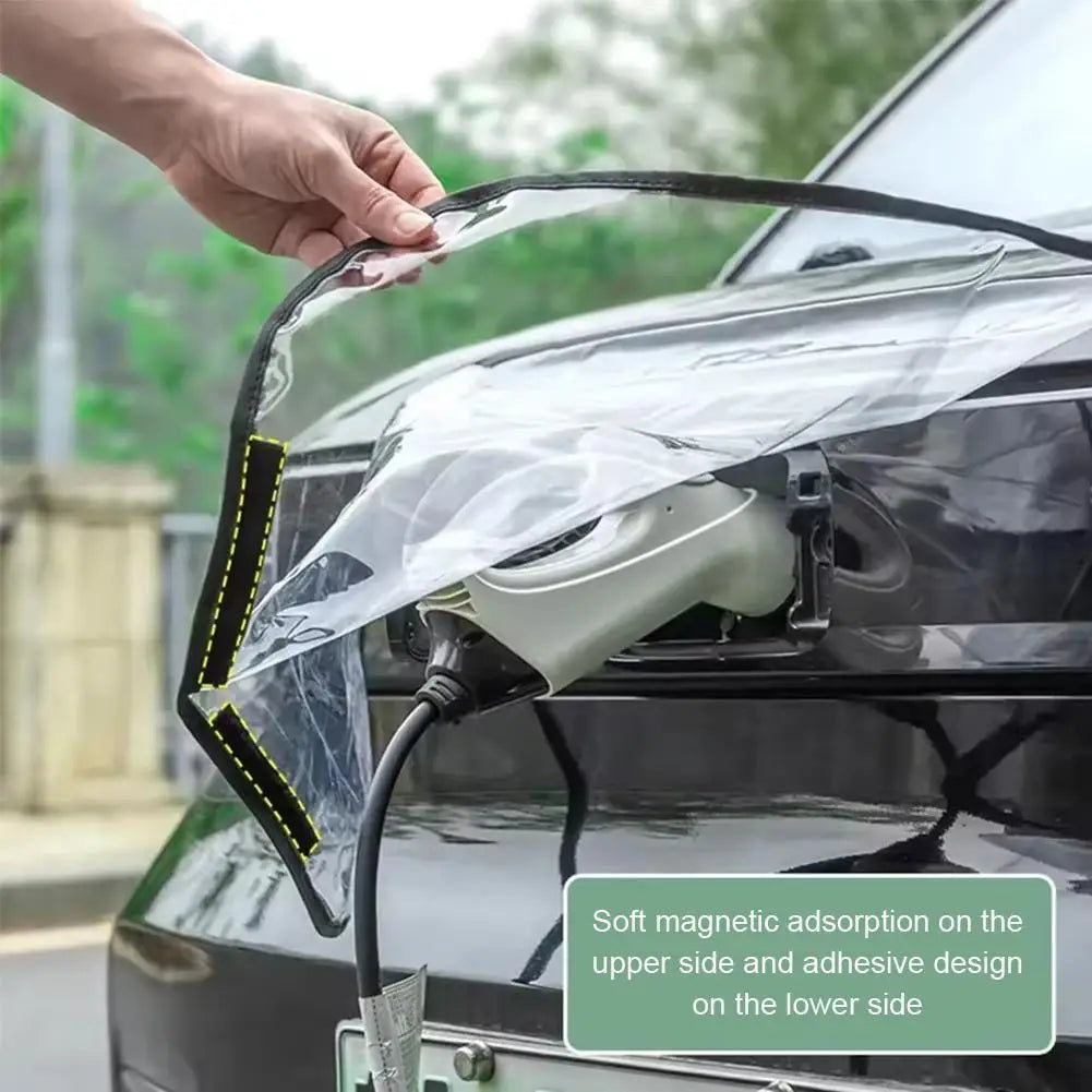 Magnetic EV Charger Port Rain Cover – Universal Waterproof