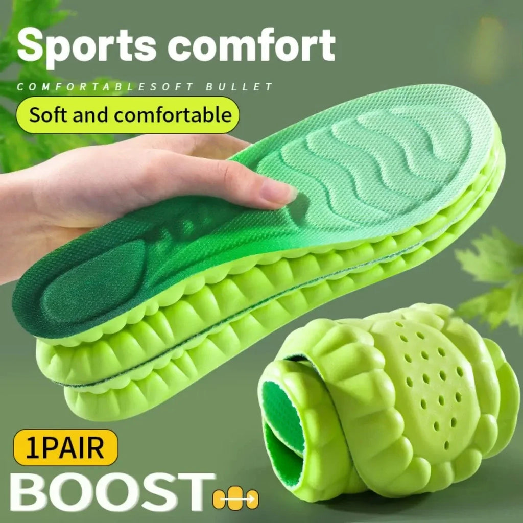 Bamboo Fiber Sport Insoles – Shock-Absorbing & Breathable