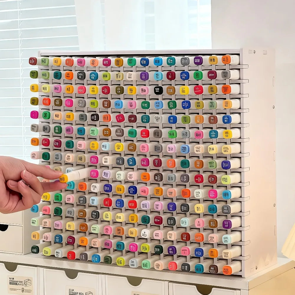 Acrylic Multi-Tier Marker Pen Storage Rack | Large Capacity