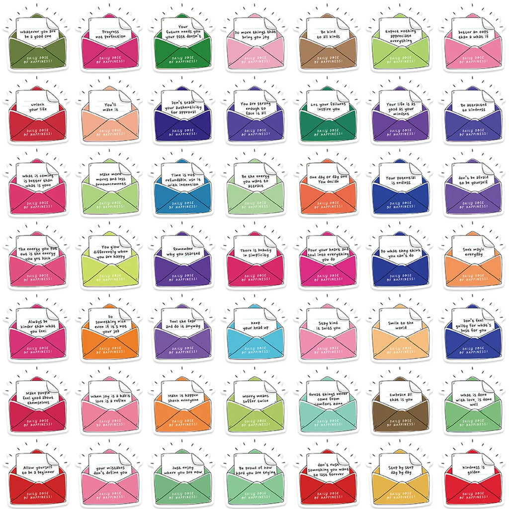 50-Piece Doodle Sticker Journal Phone Laptop Water Bottle Decoration
