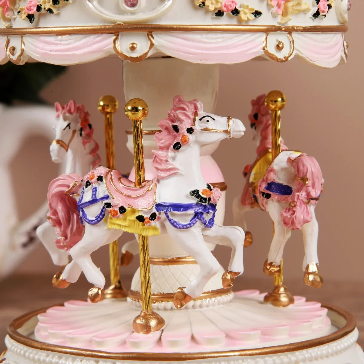 Luminous Carousel Music Box Little Girl Princess Classmate Heart